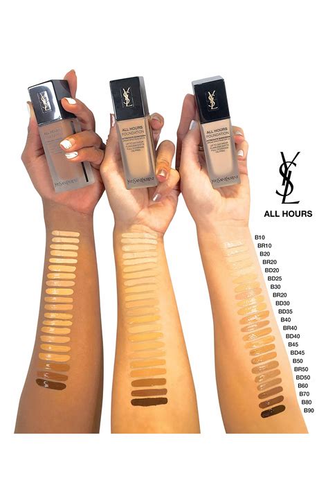 yves saint laurent all hours foundation vs dior foundation|ysl all hours foundation review.